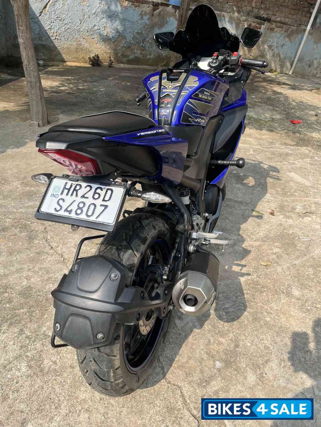 Blue Yamaha YZF R15 V3