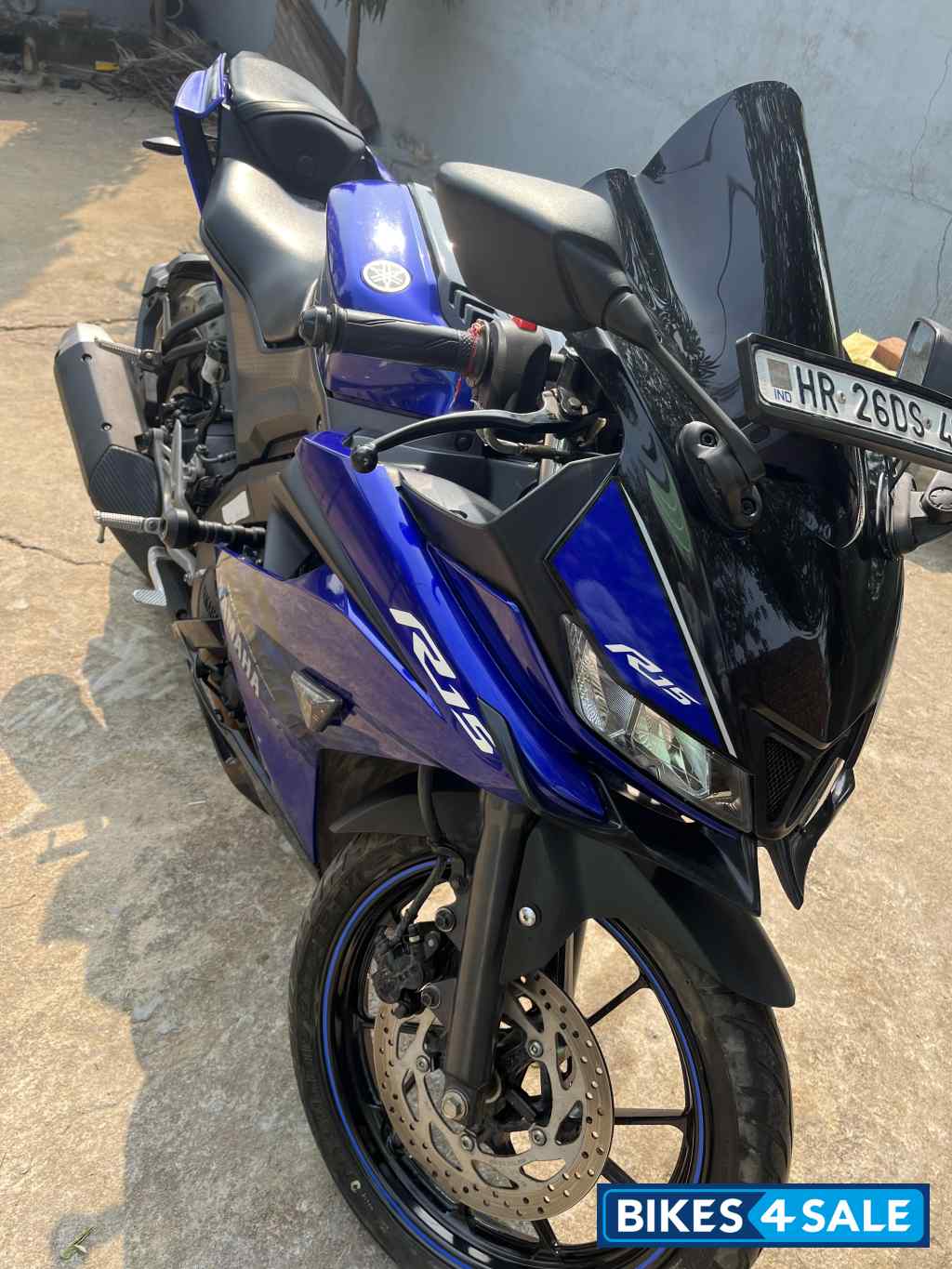 Blue Yamaha YZF R15 V3