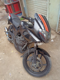 Black Red Bajaj Pulsar 180F Neon