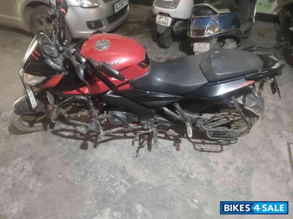 Satin Red And Black Bajaj Pulsar NS 160 BS6