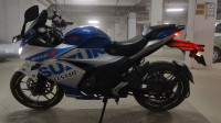 Gray And Blue Suzuki Gixxer SF 250 BS6