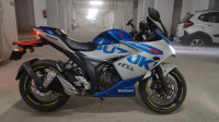 Gray And Blue Suzuki Gixxer SF 250 BS6