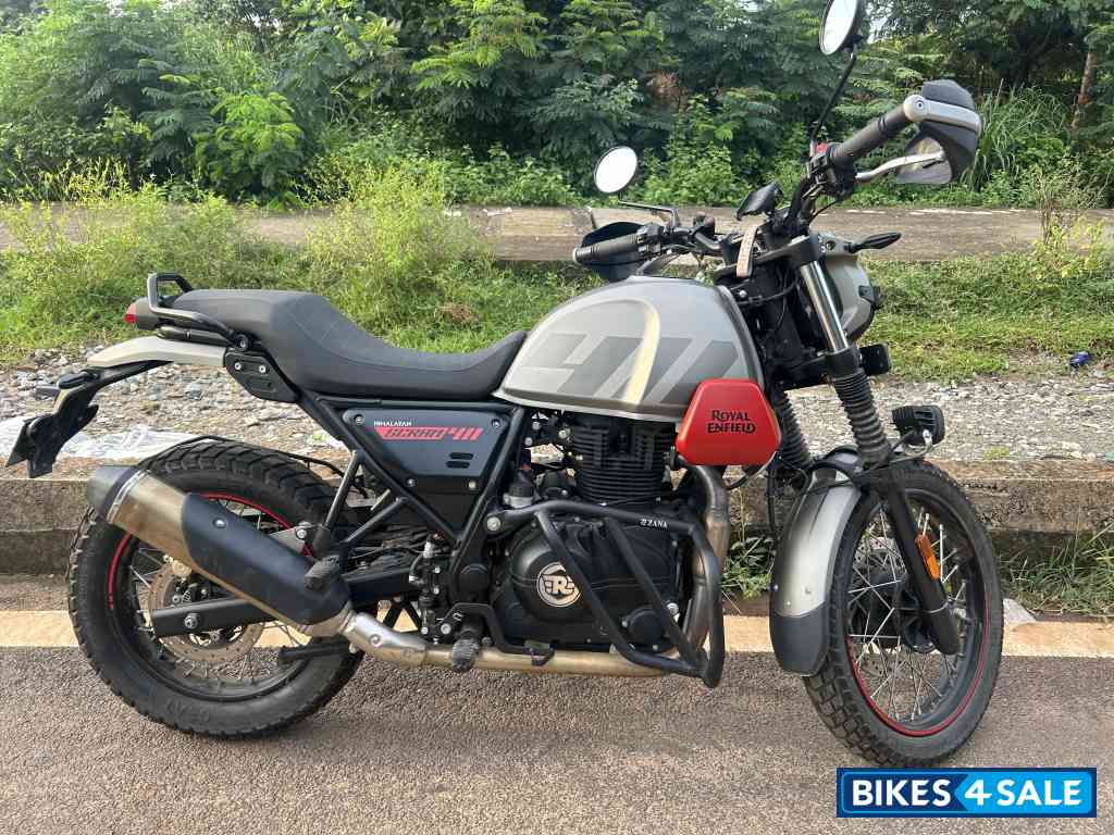 Gray Red Royal Enfield Scram 411