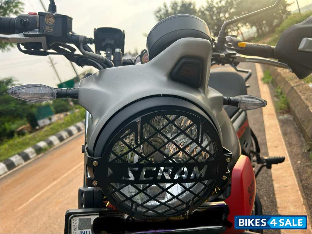 Gray Red Royal Enfield Scram 411