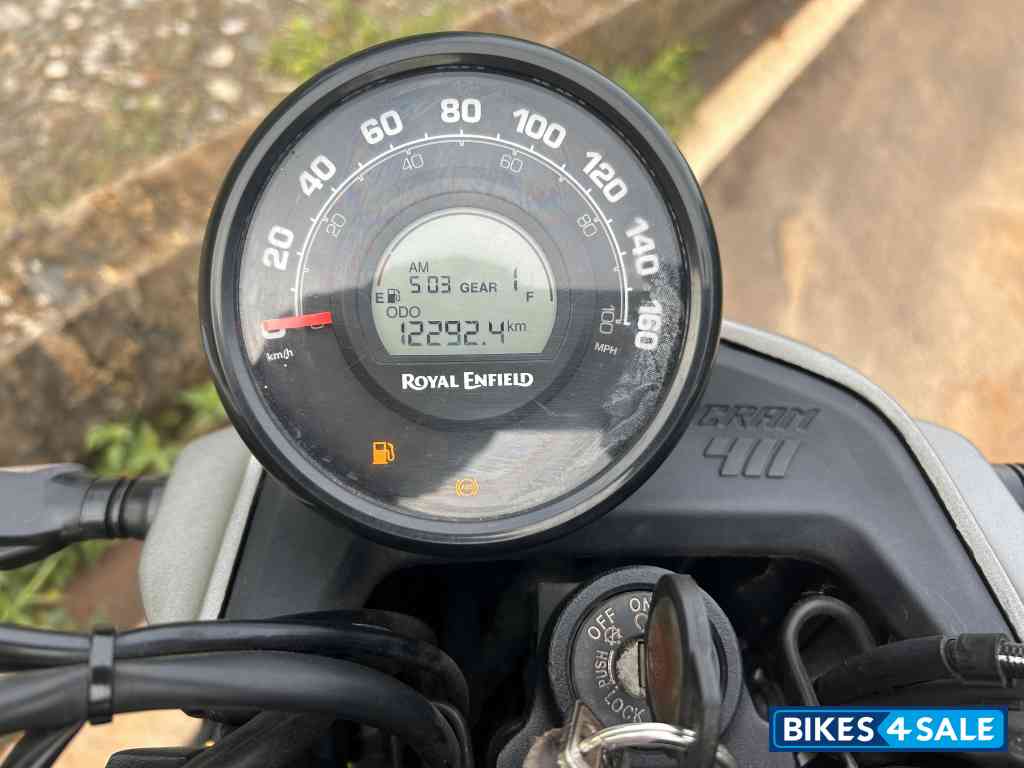 Gray Red Royal Enfield Scram 411