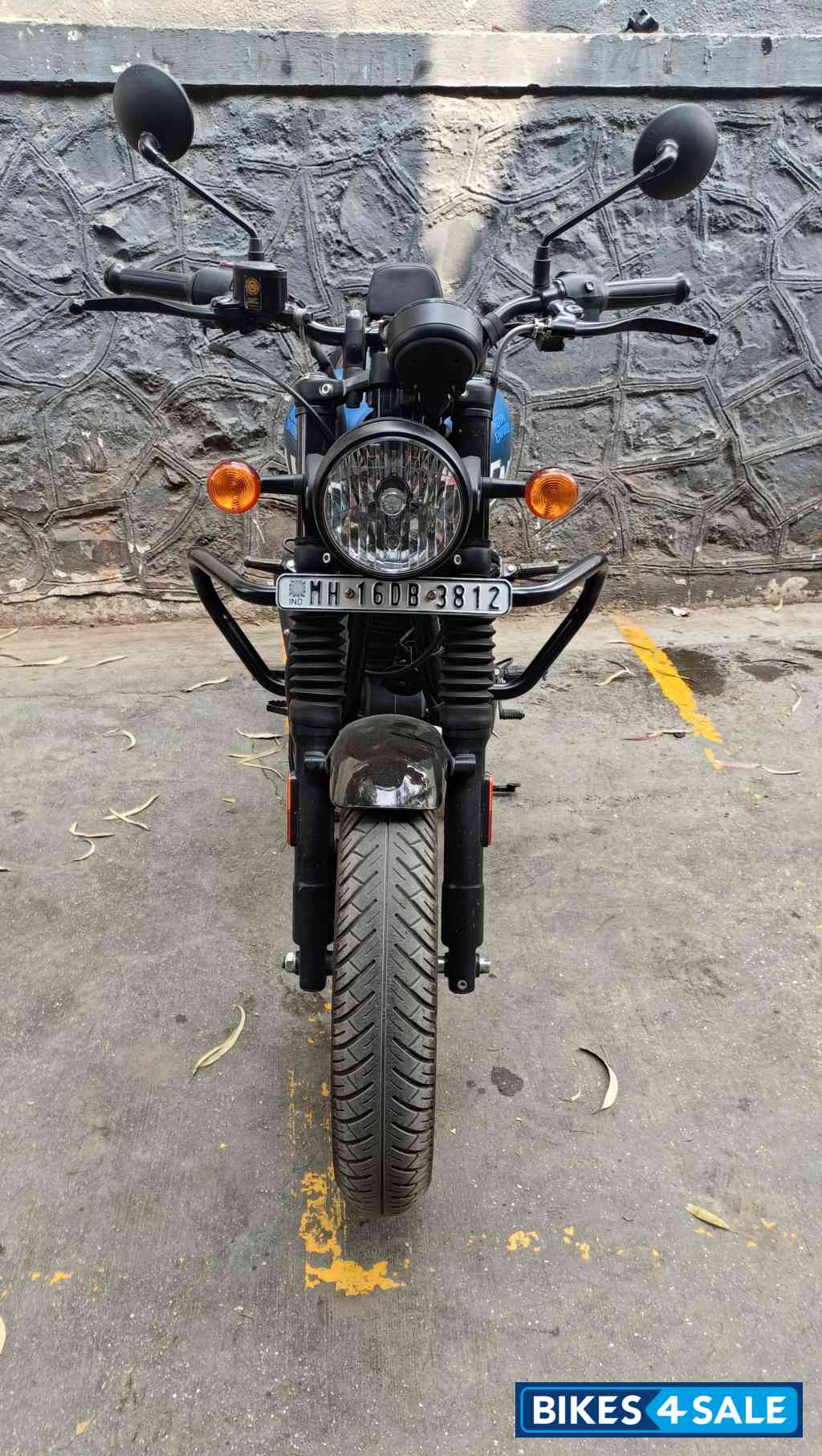 Rebel Blue Royal Enfield Hunter 350 Metro