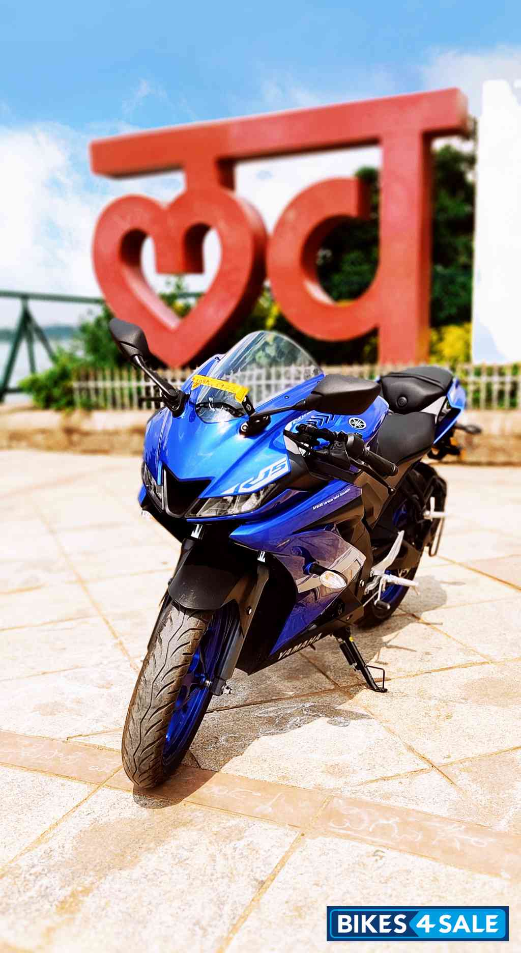 Blue Yamaha YZF R15 V3 BS6