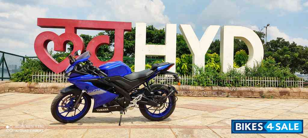 Blue Yamaha YZF R15 V3 BS6