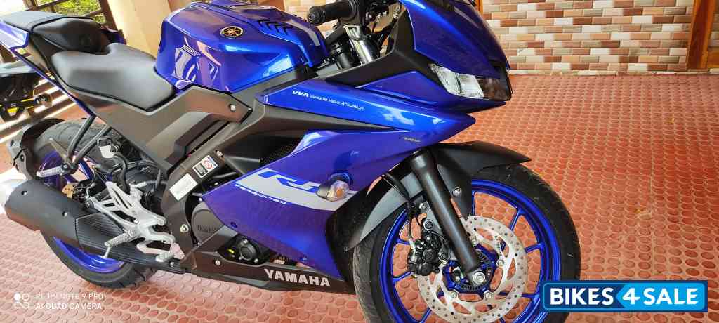 Blue Yamaha YZF R15 V3 BS6
