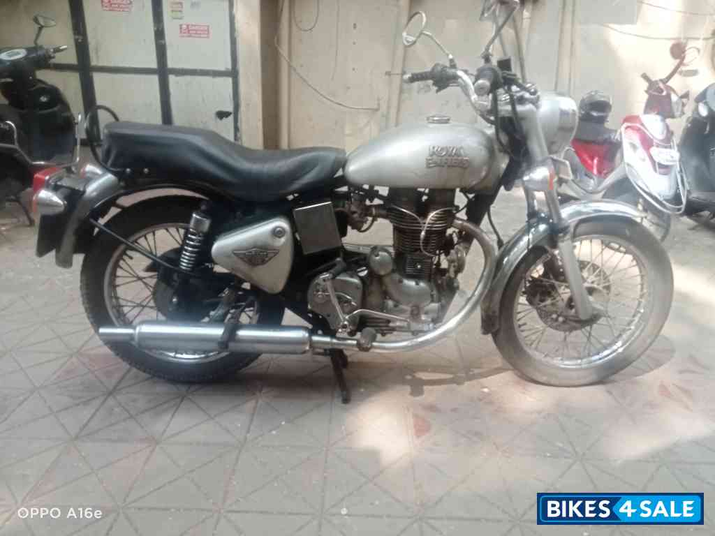 Silver Royal Enfield