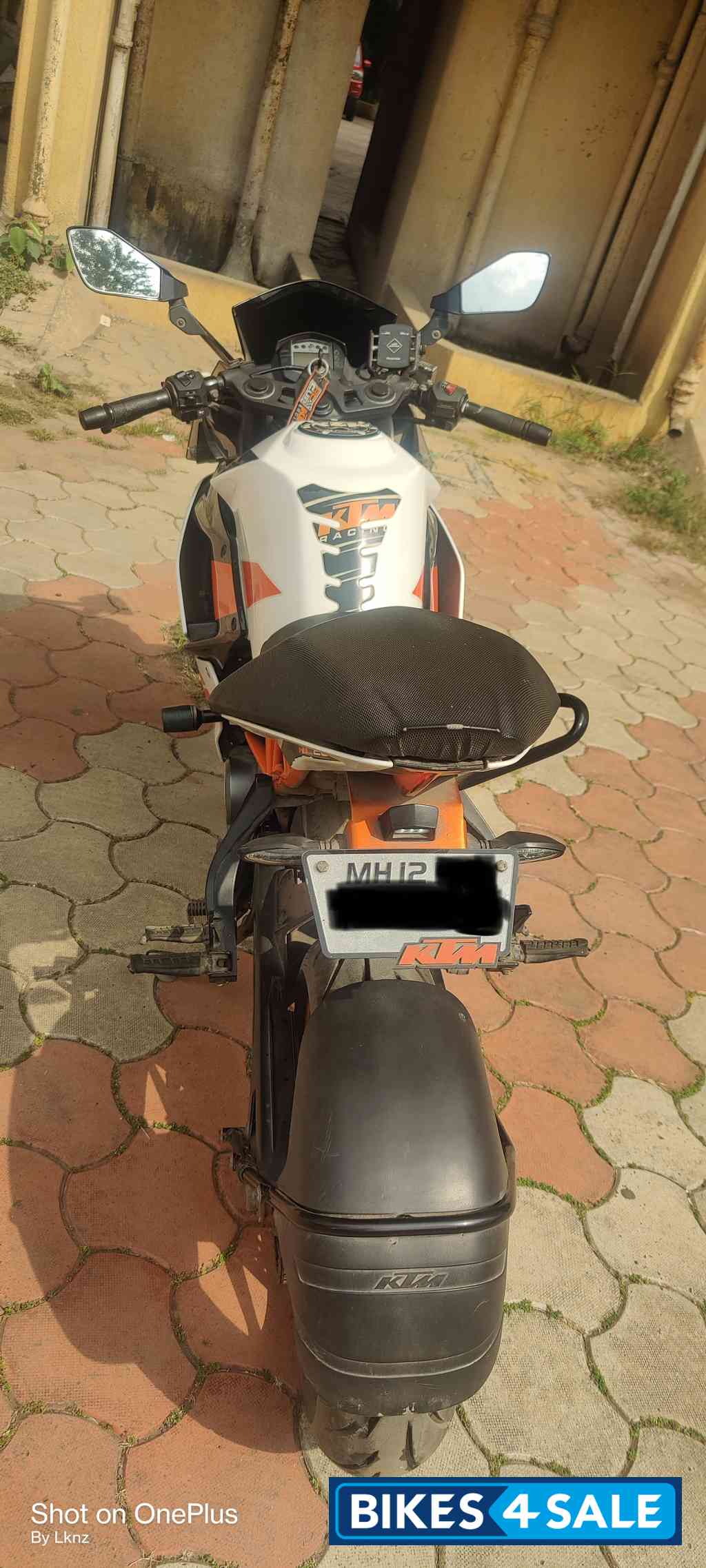 White And Orange KTM RC 200