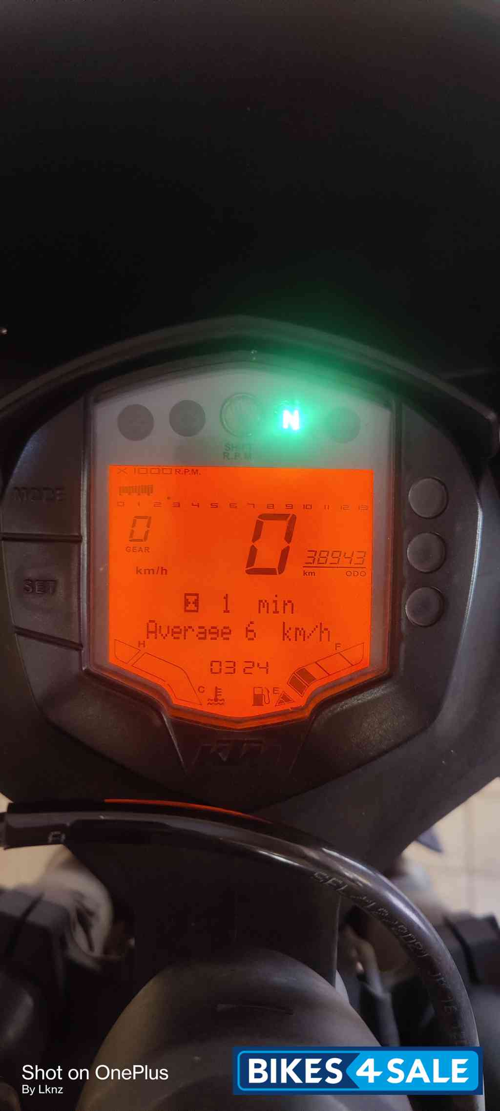 White And Orange KTM RC 200