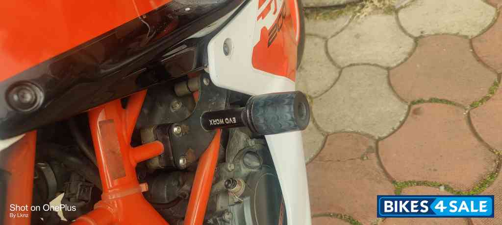 White And Orange KTM RC 200