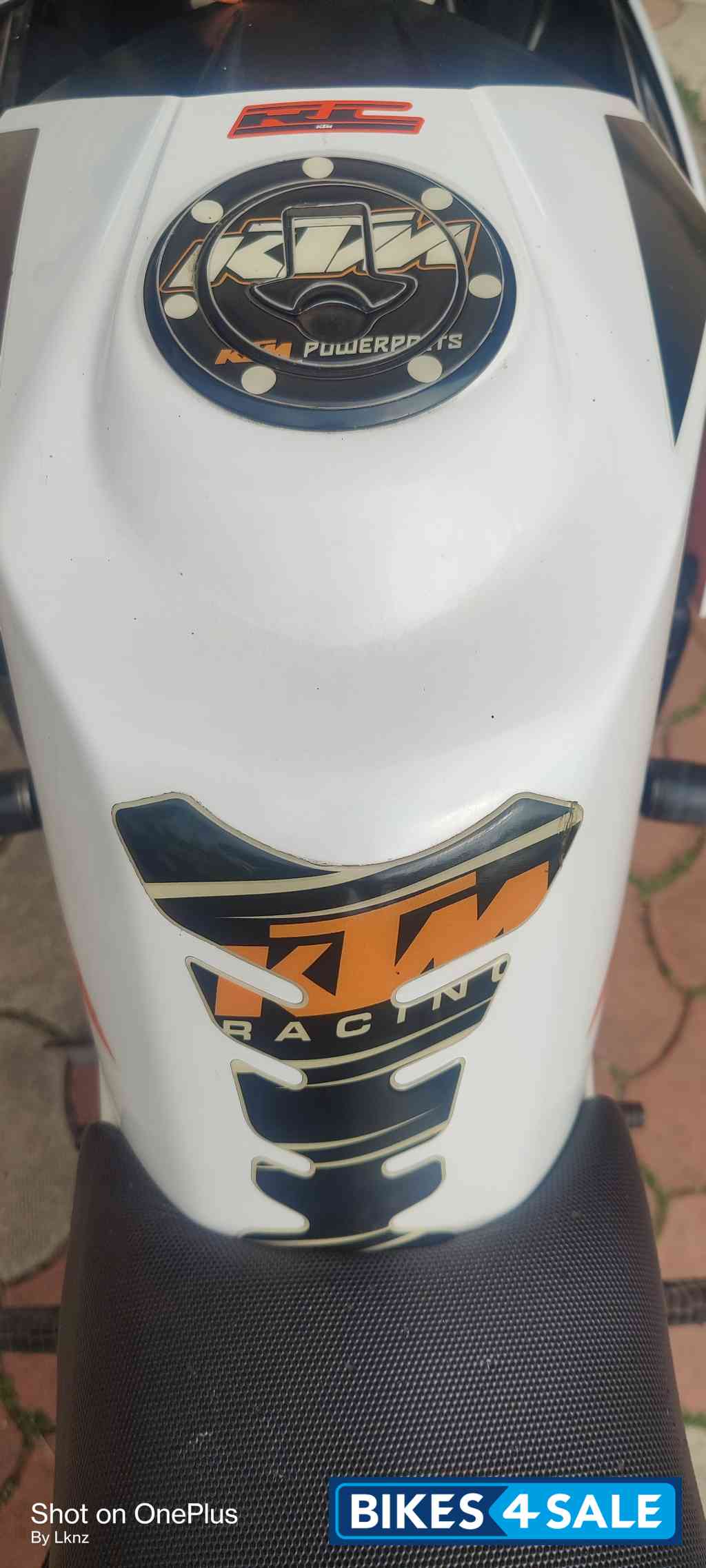 White And Orange KTM RC 200