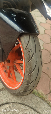 White And Orange KTM RC 200