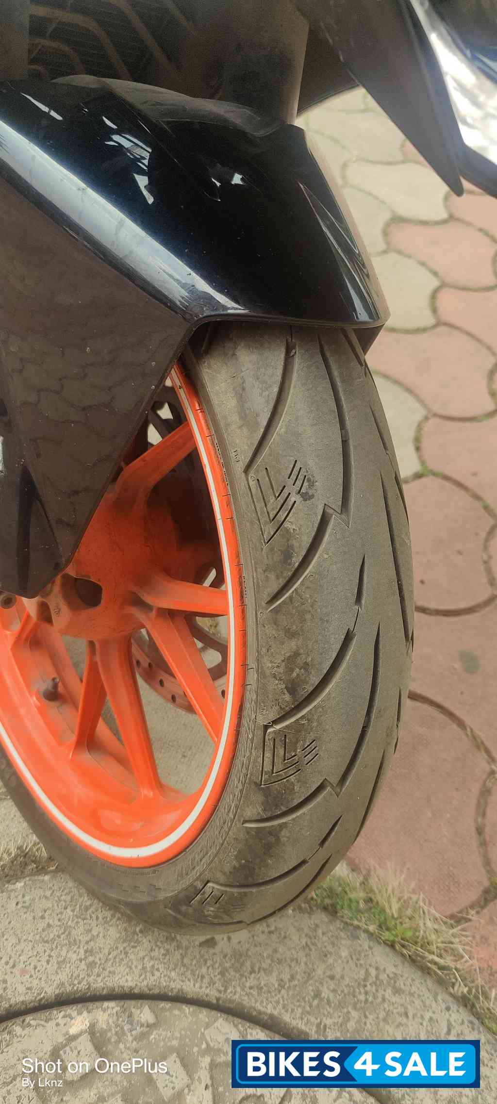 White And Orange KTM RC 200