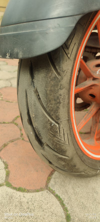 White And Orange KTM RC 200