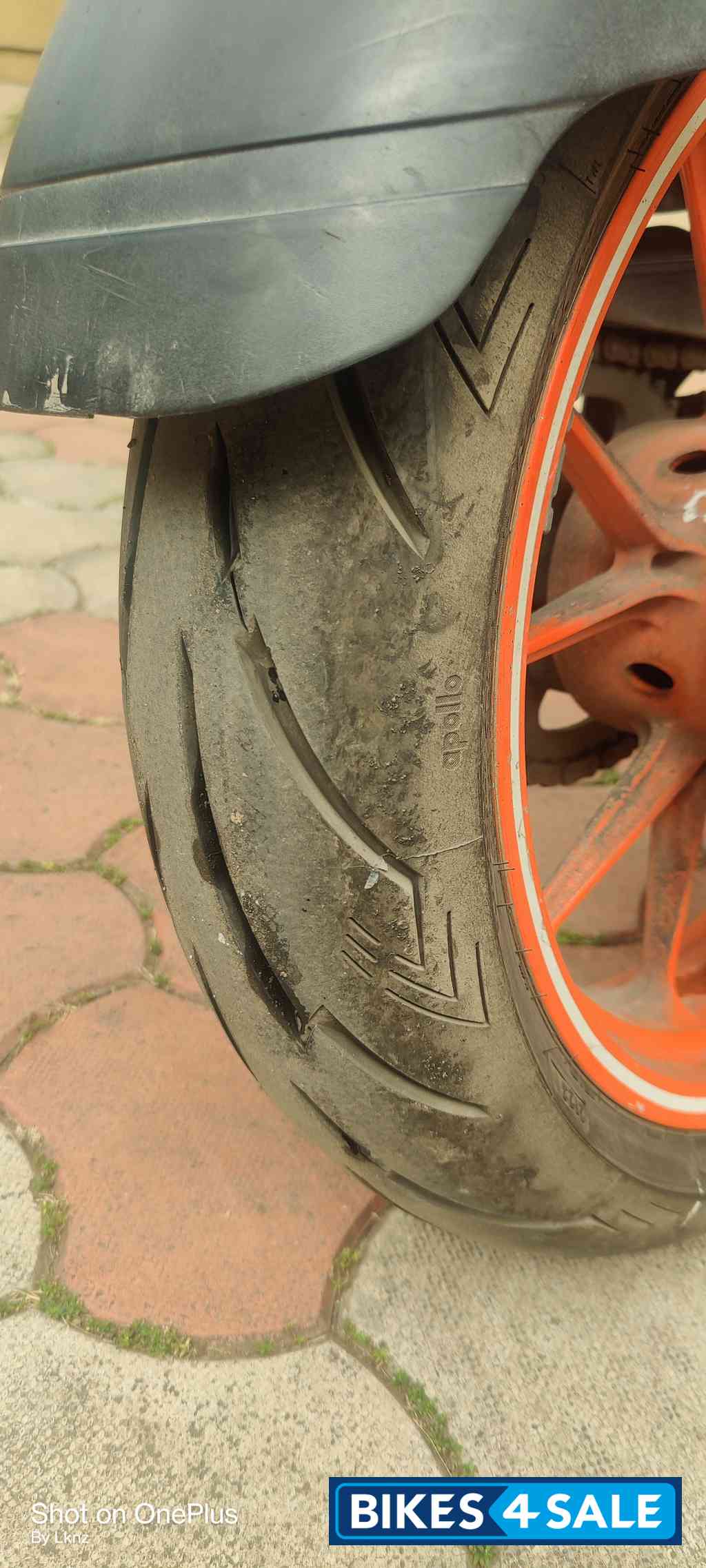 White And Orange KTM RC 200