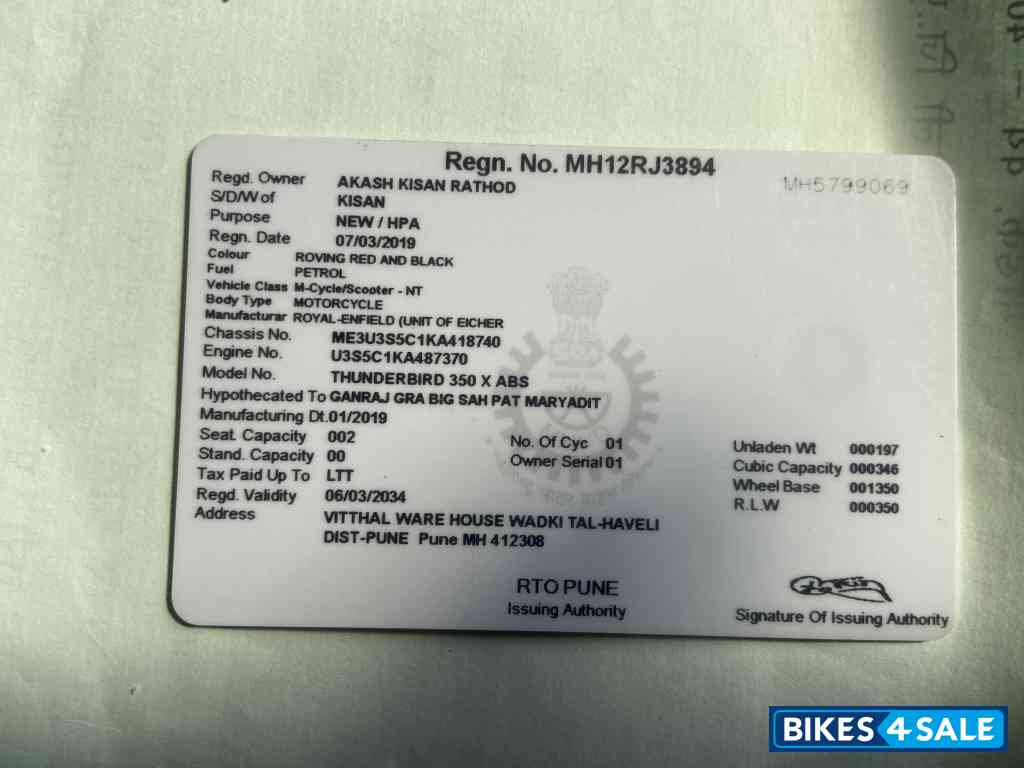 Royal Enfield Thunderbird X 350