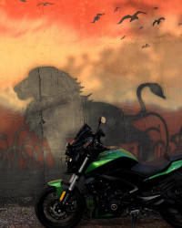 Green Bajaj Dominar 400 ABS BS6