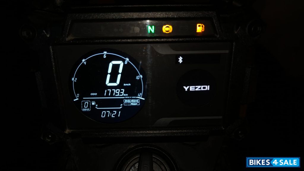 Gloss White Yezdi Adventure Gloss