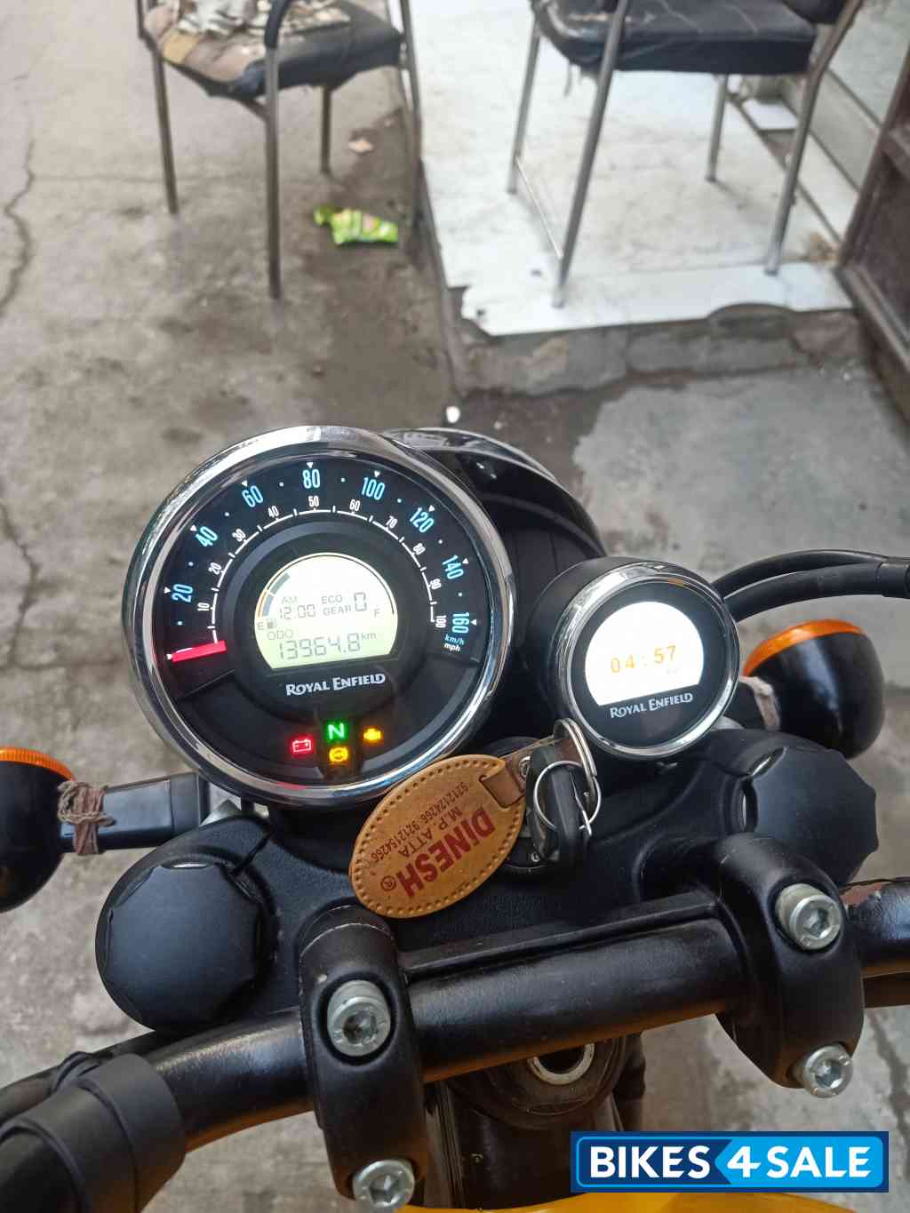 Yellow Royal Enfield Meteor 350 Fireball