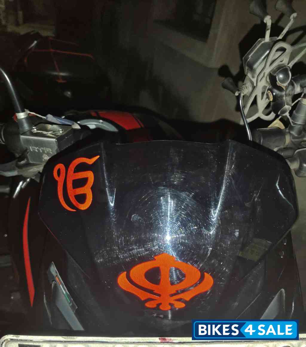 Glossy Black TVS Apache RTR 200 4V ABS Race Edition 2.0