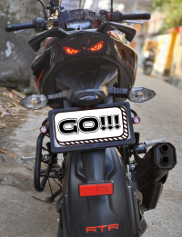 Glossy Black TVS Apache RTR 200 4V ABS Race Edition 2.0