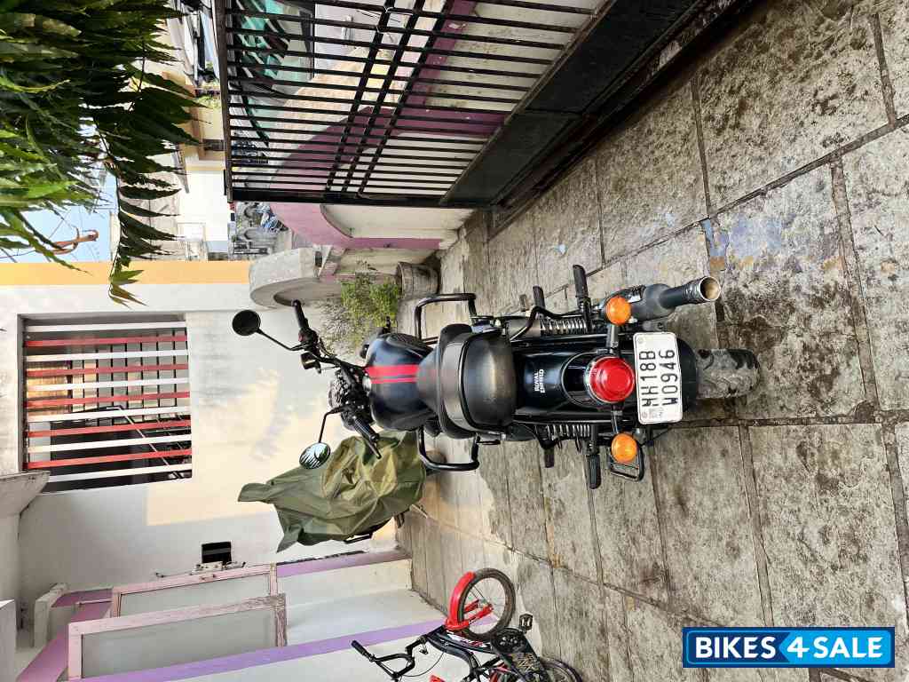 Stealth Black Royal Enfield Classic 350 Dual Channel BS6