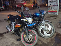 Golden And Black Suzuki Gixxer SF Fi