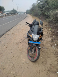 Golden And Black Suzuki Gixxer SF Fi