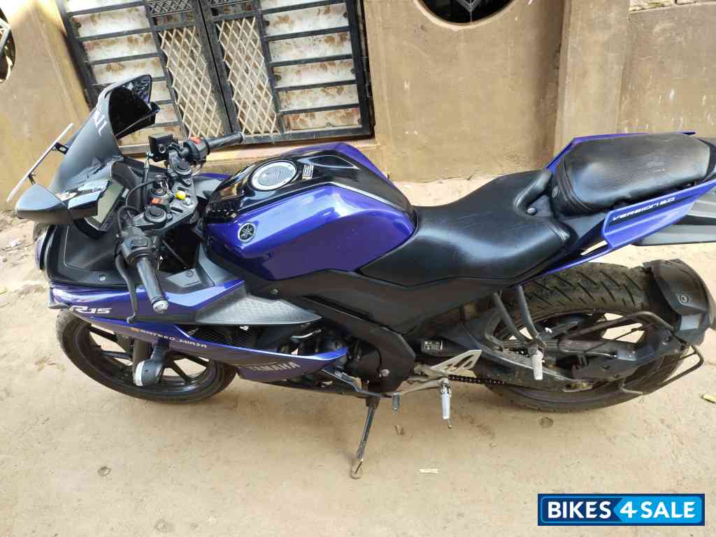 Blue Yamaha YZF R15 V3