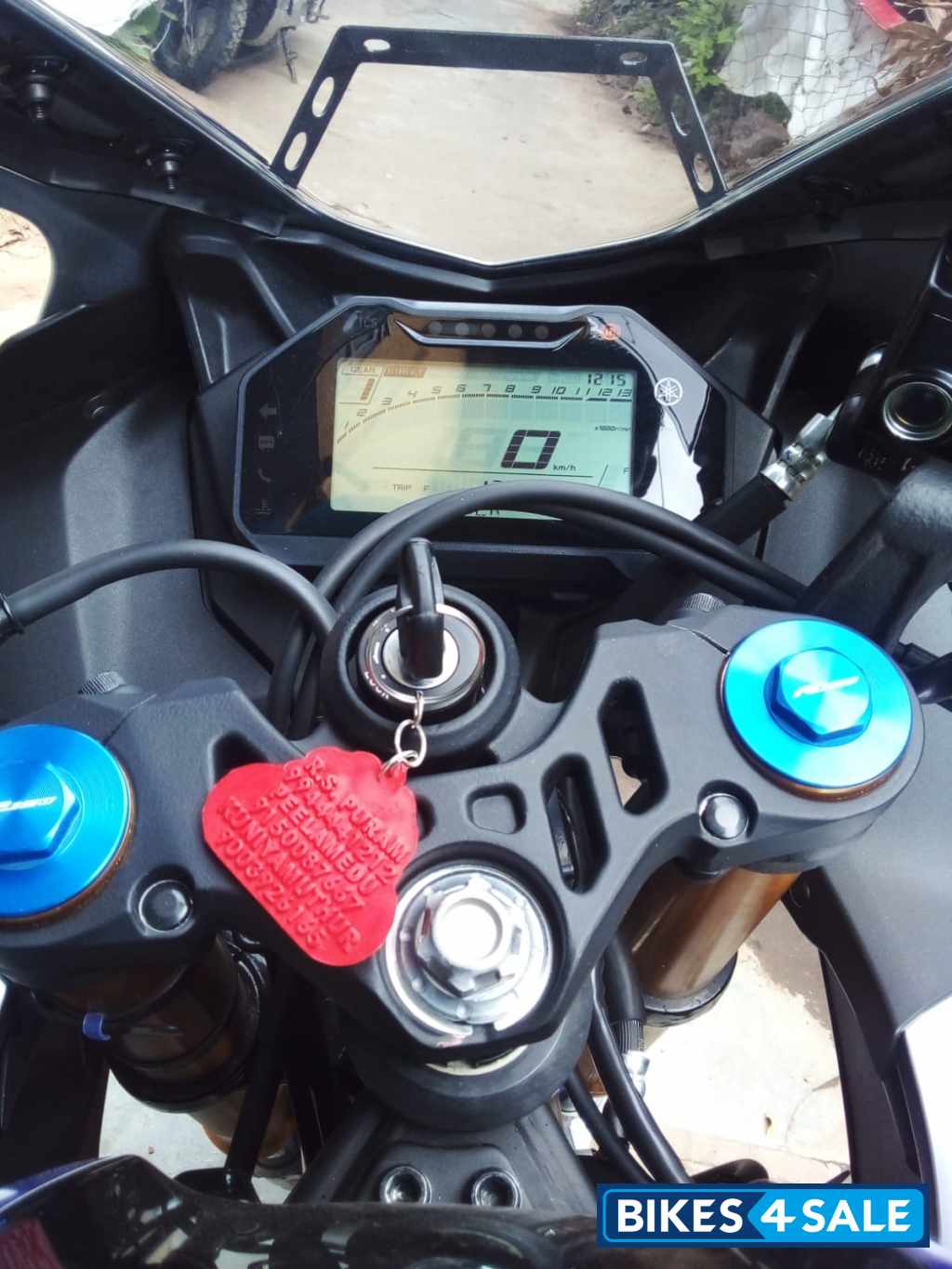 Silver With Blue Yamaha R15M