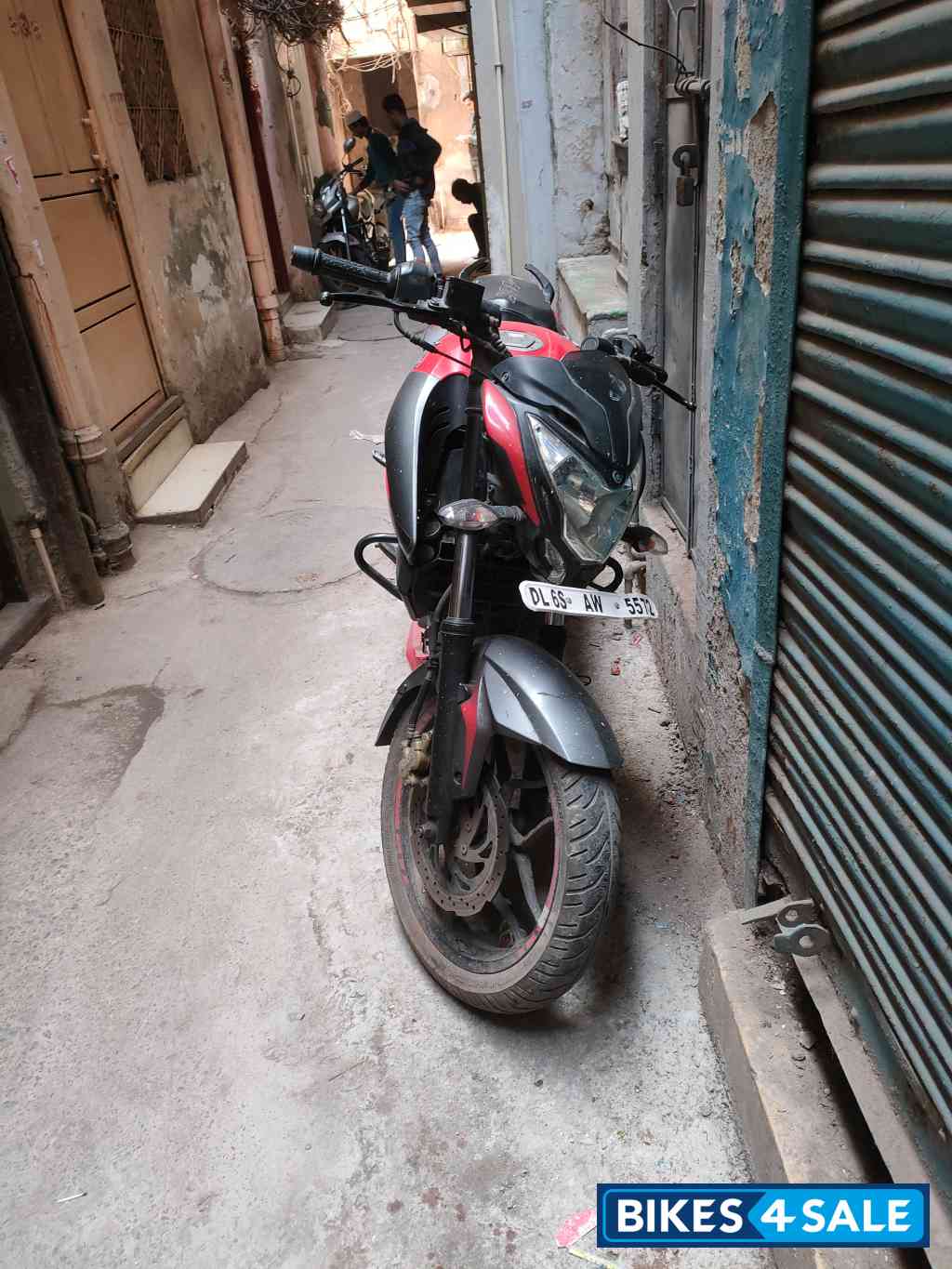 Red Gray Bajaj Pulsar 200 NS
