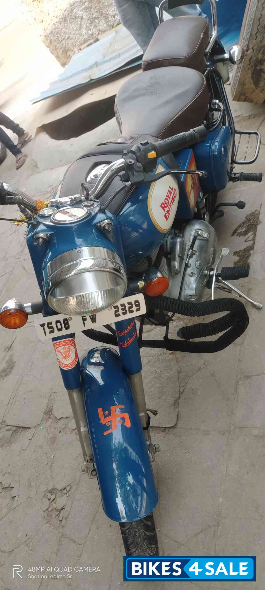 Blue Royal Enfield Classic 350