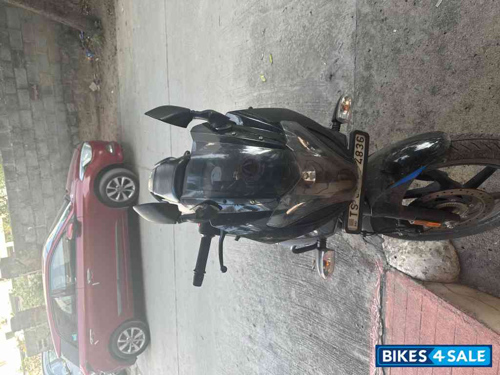 Black And Blue Bajaj Pulsar 220F