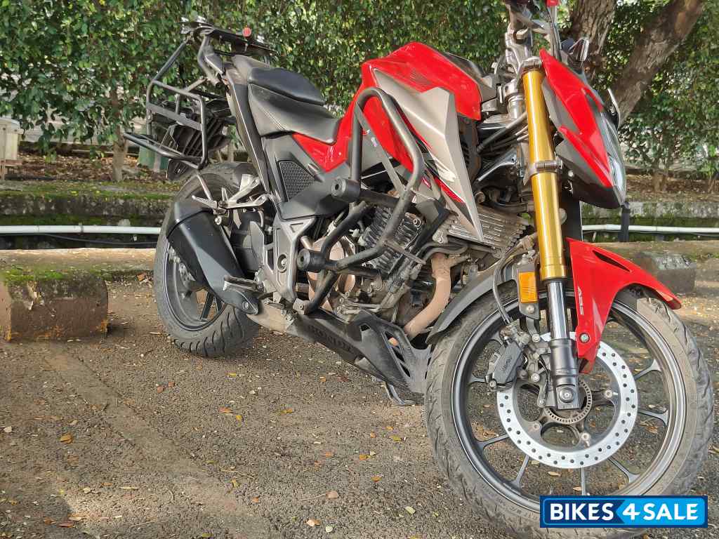 Red And Black Honda CB300F Deluxe Pro