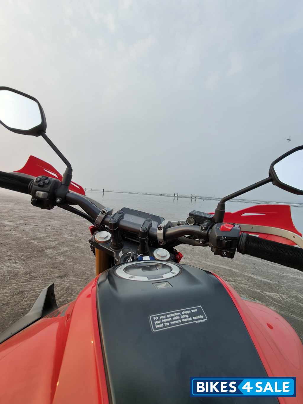 Red And Black Honda CB300F Deluxe Pro