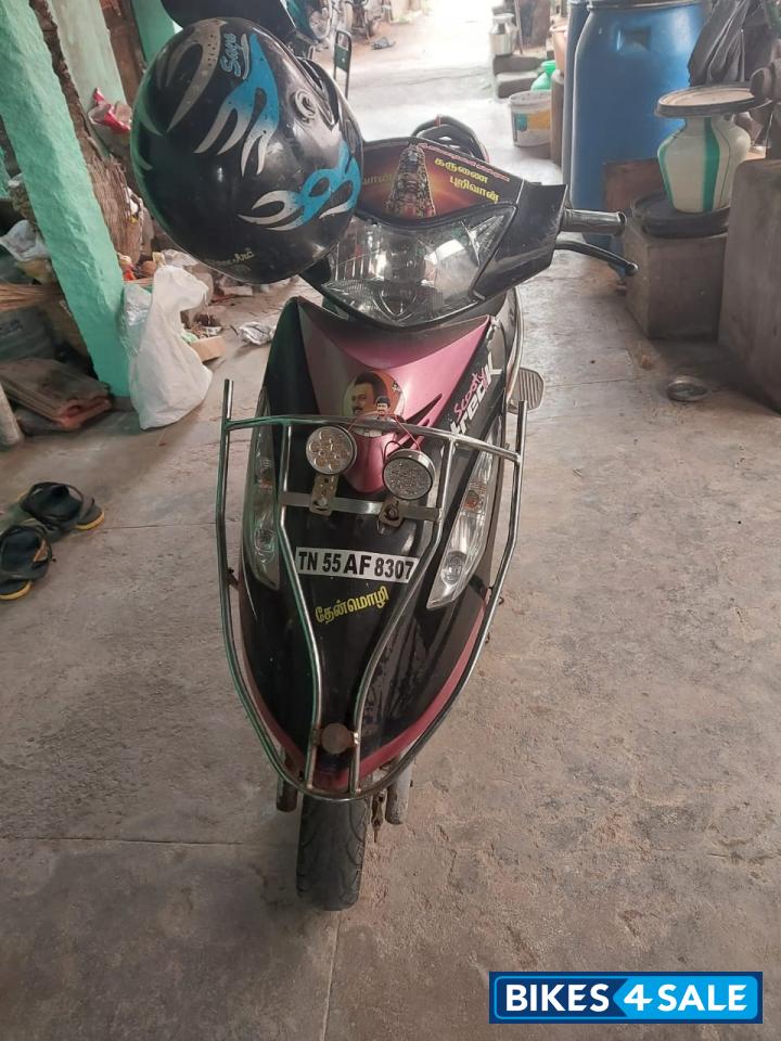 Black Pink TVS Scooty Streak