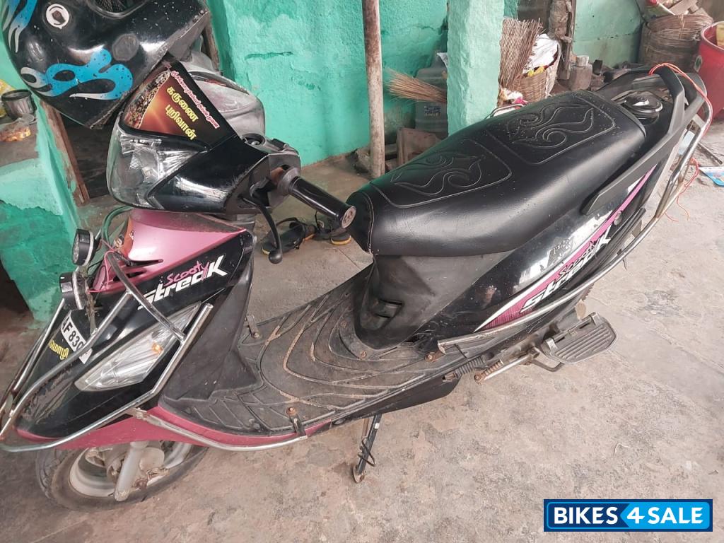 Black Pink TVS Scooty Streak