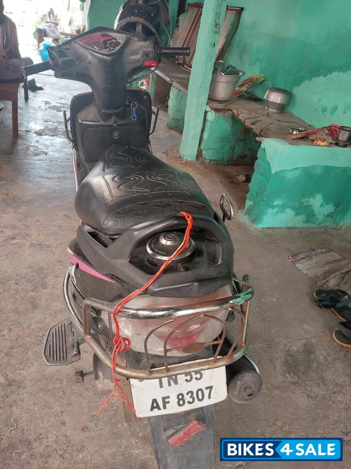 Black Pink TVS Scooty Streak