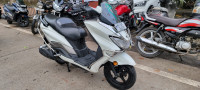 Pearl White Suzuki Burgman Street
