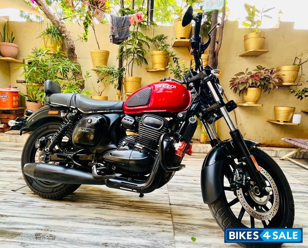 Dark Inferno Red Yezdi Roadster Dark