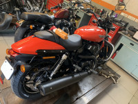 Reddish Orange Harley Davidson Street 750