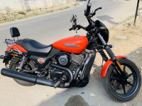 Reddish Orange Harley Davidson Street 750