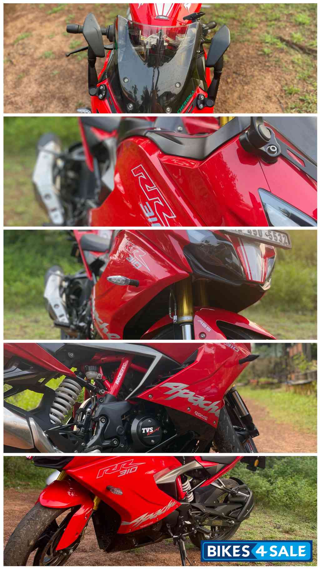 Red TVS Apache RR 310 2020