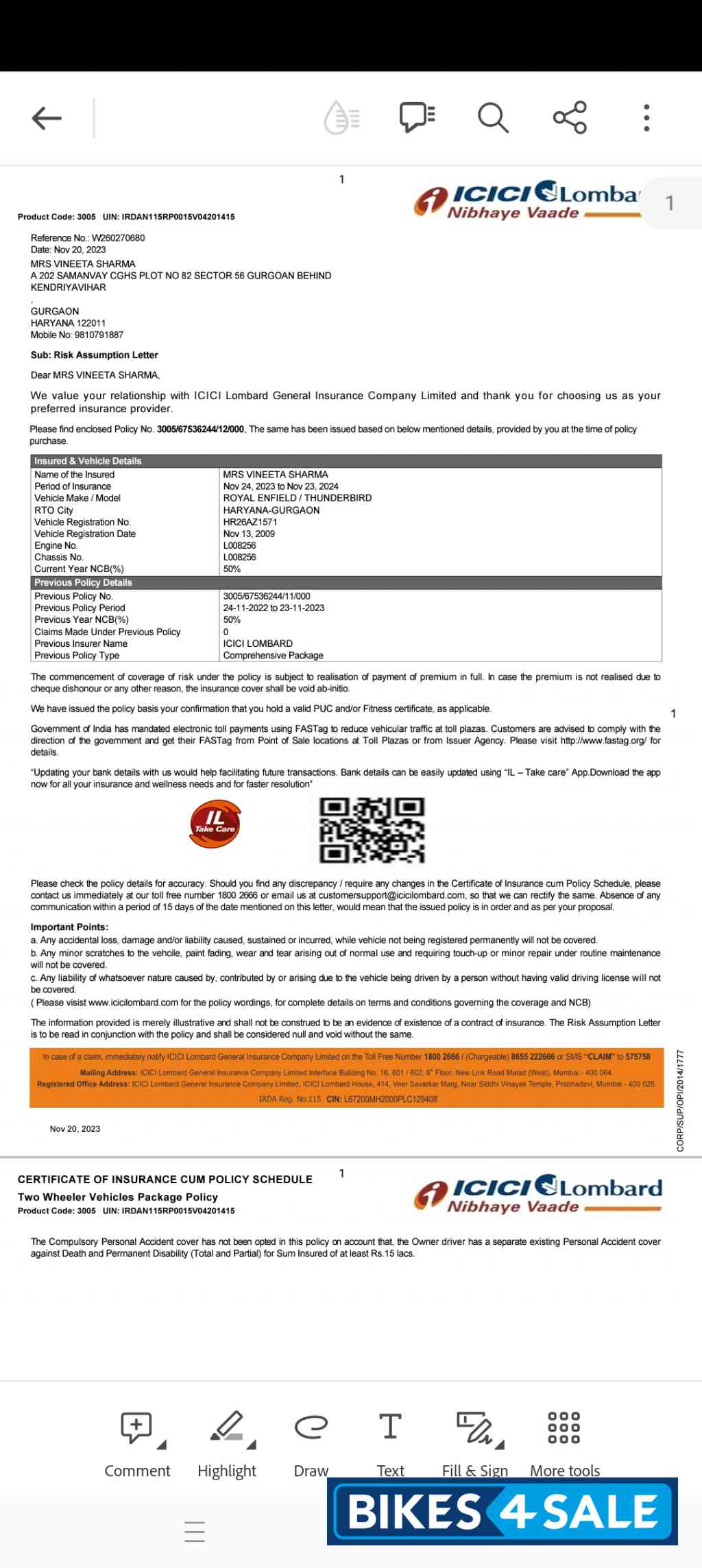 Royal Enfield Thunderbird TwinSpark 350