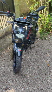 Black TVS Apache RTR 200 4V ABS Race Edition 2.0