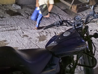 Blue Bajaj Avenger Street 150