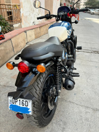 Rebel Blue Royal Enfield Hunter 350 Metro